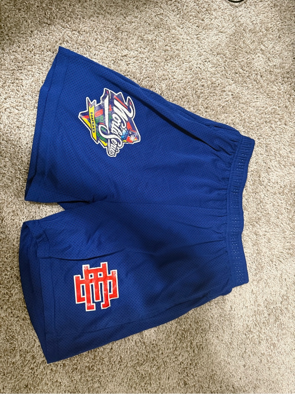 Eric Emanuel blue shorts